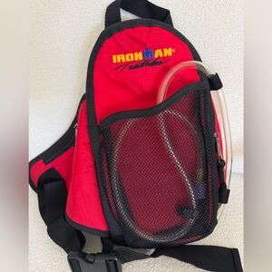 Iron Man Triathlon Red and Black Backpack With Adjustable Strap